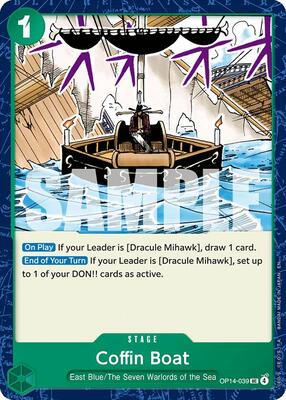 Coffin Boat card from The Azure Sea's Seven