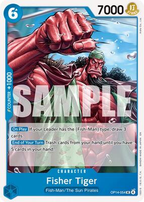 Fisher Tiger card from The Azure Sea's Seven