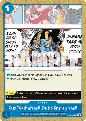 Please Take Me with You!! I Can Be of Great Help to You!! card from The Azure Sea's Seven