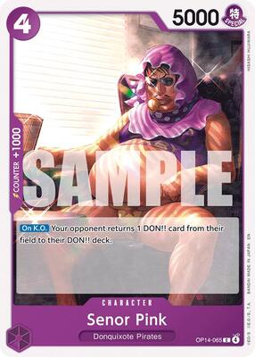 Senor Pink card from The Azure Sea's Seven