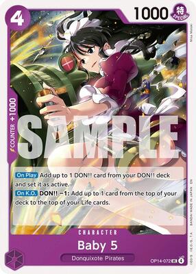 Baby 5 card from The Azure Sea's Seven