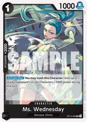 Ms. Wednesday card from The Azure Sea's Seven