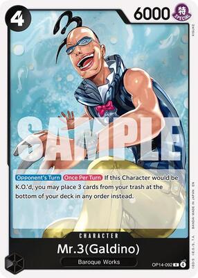 Mr.3(Galdino) card from The Azure Sea's Seven