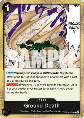 Ground Death card from The Azure Sea's Seven