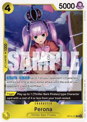 Perona - OP14-111 card from The Azure Sea's Seven