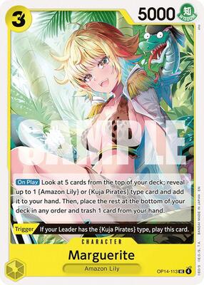 Marguerite card from The Azure Sea's Seven