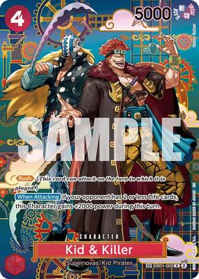 Kid & Killer - EB01-003 (SP) card from The Azure Sea's Seven