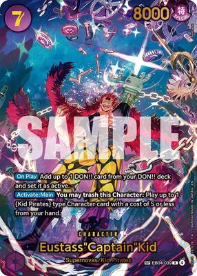 Eustass"Captain"Kid - EB04-039 (SP) card from The Azure Sea's Seven