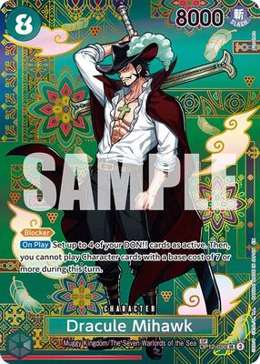 Dracule Mihawk - OP12-030 (SP) card from The Azure Sea's Seven