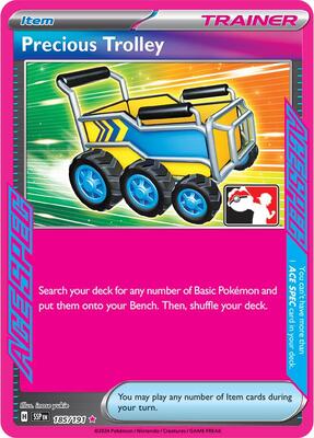 Precious Trolley - 185/191 card from Prize Pack Series Cards