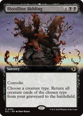 Bloodline Bidding (Extended Art) card from Lorwyn Eclipsed