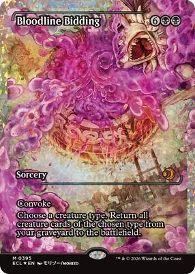 Bloodline Bidding (Showcase) (Fracture Foil) card from Lorwyn Eclipsed