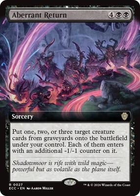 Aberrant Return (Extended Art) card from Commander: Lorwyn Eclipsed