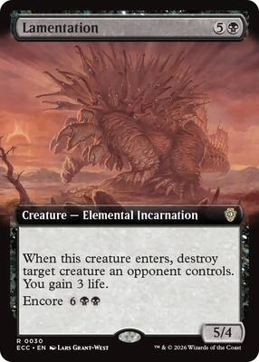 Lamentation (Extended Art) card from Commander: Lorwyn Eclipsed