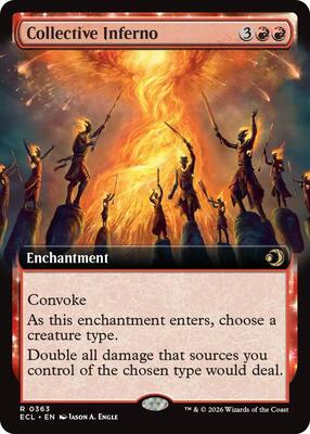 Collective Inferno (Extended Art) card from Lorwyn Eclipsed