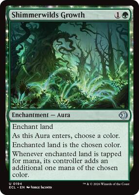 Shimmerwilds Growth card from Lorwyn Eclipsed