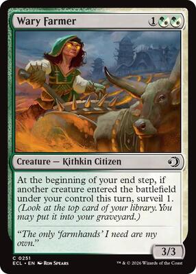 Wary Farmer card from Lorwyn Eclipsed