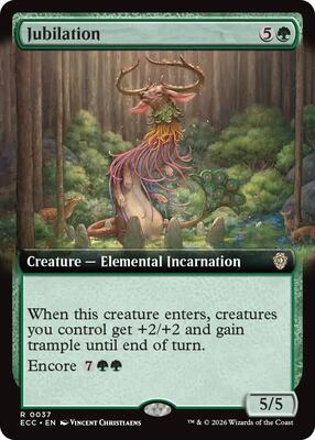 Jubilation (Extended Art) card from Commander: Lorwyn Eclipsed