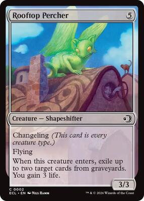 Rooftop Percher card from Lorwyn Eclipsed