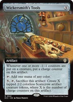 Wickersmith's Tools (Extended Art) card from Commander: Lorwyn Eclipsed