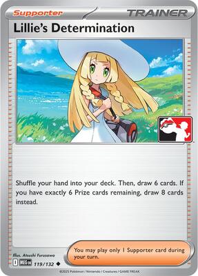 Lillie's Determination - 119/132 card from Prize Pack Series Cards
