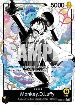 Monkey.D.Luffy (001) (Parallel) card from Starter Deck 29: Egghead