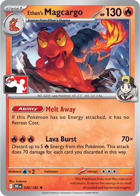 Ethan's Magcargo - 036/182 card from Prize Pack Series Cards