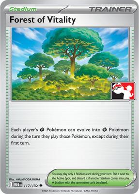 Forest of Vitality - 117/132 card from Prize Pack Series Cards