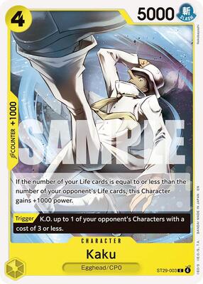 Kaku card from Starter Deck 29: Egghead
