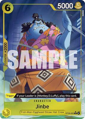 Jinbe (Full Art) card from Starter Deck 29: Egghead
