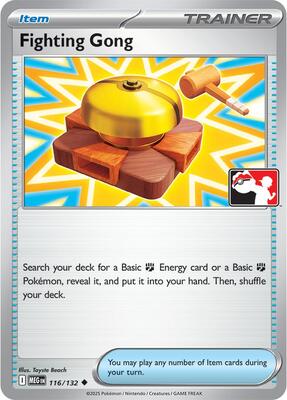 Fighting Gong - 116/132 card from Prize Pack Series Cards