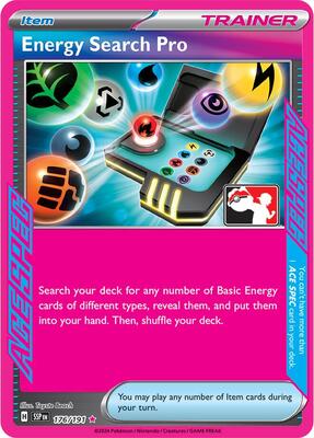 Energy Search Pro - 176/191 card from Prize Pack Series Cards