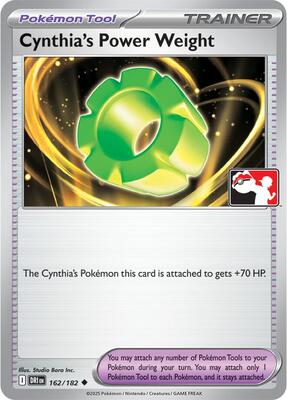 Cynthia's Power Weight - 162/182 card from Prize Pack Series Cards