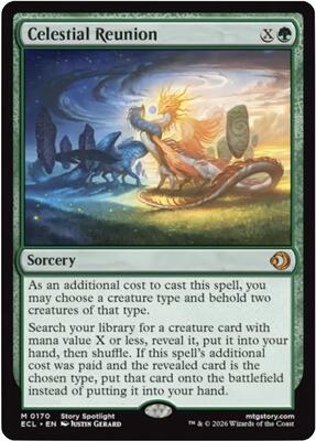 Celestial Reunion card from Lorwyn Eclipsed