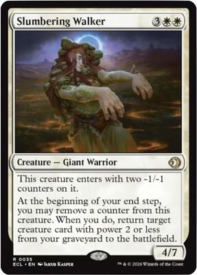 Slumbering Walker card from Lorwyn Eclipsed