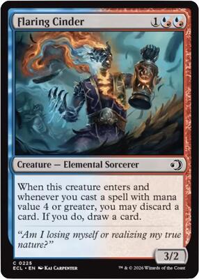Flaring Cinder card from Lorwyn Eclipsed