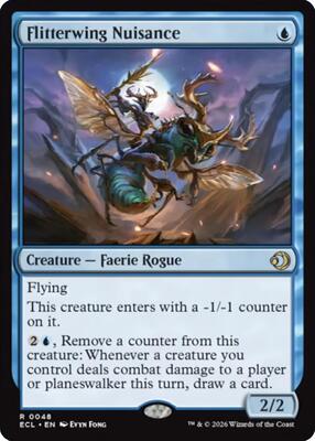 Flitterwing Nuisance card from Lorwyn Eclipsed