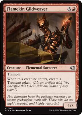 Flamekin Gildweaver card from Lorwyn Eclipsed