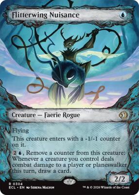Flitterwing Nuisance (Showcase) card from Lorwyn Eclipsed