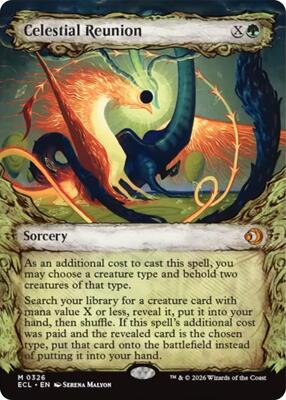 Celestial Reunion (Showcase) card from Lorwyn Eclipsed