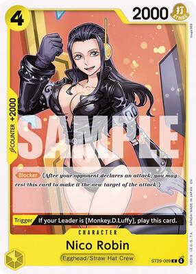 Nico Robin card from Starter Deck 29: Egghead