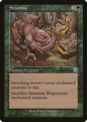 Stamina card from Mercadian Masques