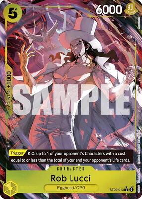 Rob Lucci (Full Art) card from Starter Deck 29: Egghead