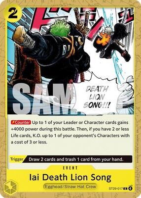 Iai Death Lion Song card from Starter Deck 29: Egghead