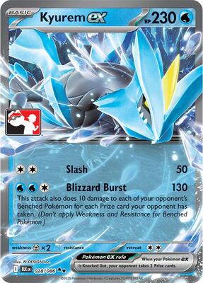 Kyurem ex - 028/086 card from Prize Pack Series Cards