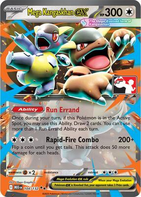 Mega Kangaskhan ex - 104/132 card from Prize Pack Series Cards