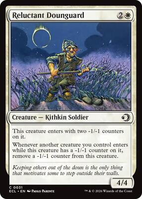 Reluctant Dounguard card from Lorwyn Eclipsed