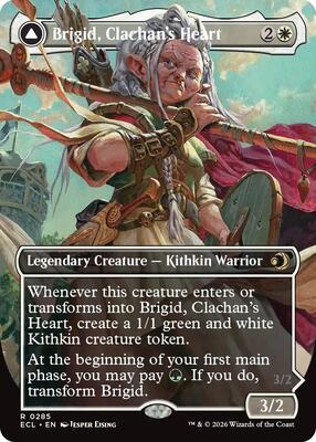 Brigid, Clachan's Heart (Borderless) card from Lorwyn Eclipsed