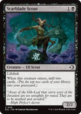 Scarblade Scout card from Lorwyn Eclipsed