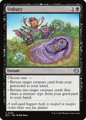 Unbury card from Lorwyn Eclipsed